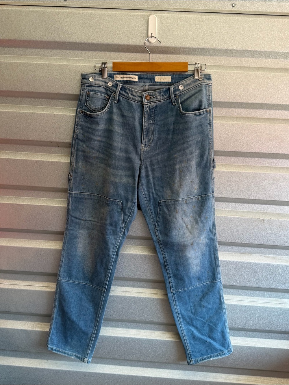Anthropologie Pilcro splattered carpenter jean